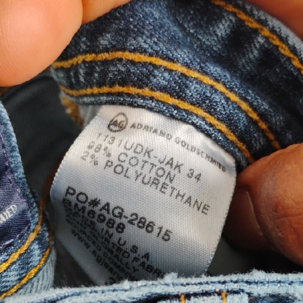 Ag Adriano Goldschmied Blue Slim Jeans - Picture 11 of 11